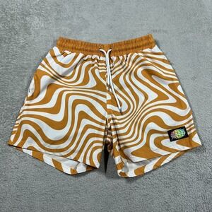 Slunks Shorts Mens Small Lined Behaves 5" Athletic Swimming Volleyball Beach